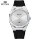 thumbnail image 1 of Bestwin Quartz Wholesale Fashion Silicone Strap Calendar Men's Quartz Wrist Watch - Luxury Waterproof Fashion Business Casual Sport Watches with Luminous Calendar Analogue Face, 1 of 4