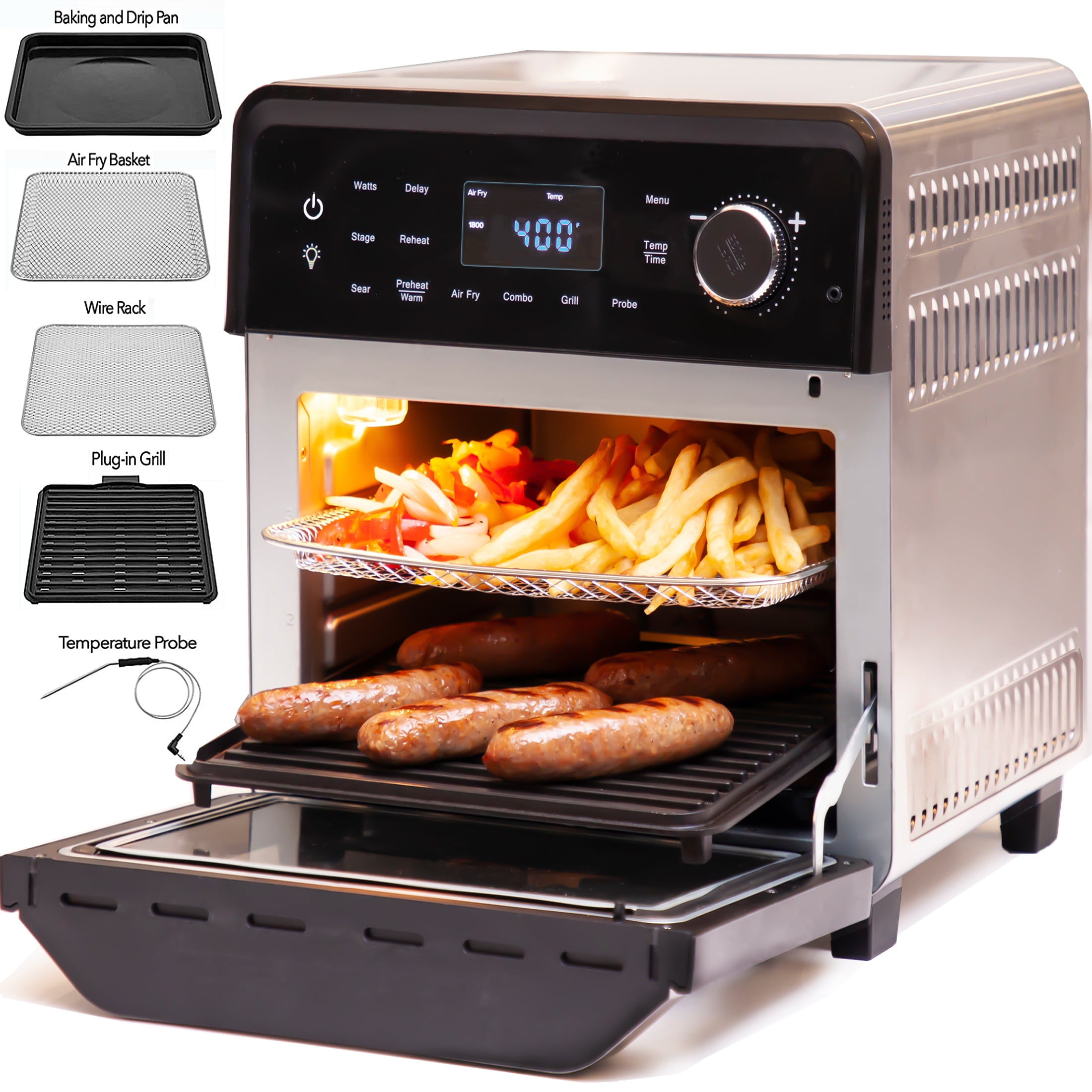 Gourmia XL Multi-Function Air Fryer Toaster Oven with Dehydrator  display picture 1