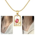 thumbnail image 2 of RYUJNDK Temperament Tulips Flower Pendant Necklace Sweet Elegant Collar Necklace Choker Temperament Neck Chain Fashion Jewelry, 2 of 18