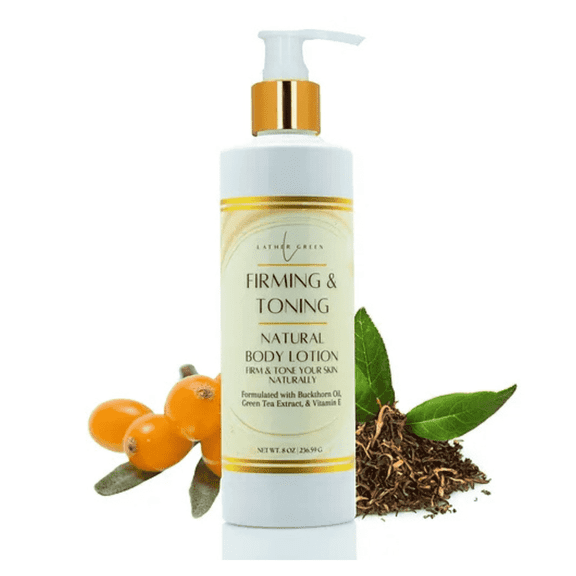 Firming & Toning Natural Body Lotion with Buckthorn Oil & Green Tea, 8 oz by LatherGreen