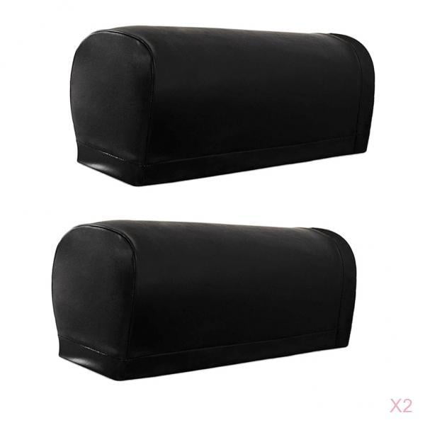 PU Armchair Covers Chair Arm Protector-Cover Sofa Couch Recliner Armrest X2 