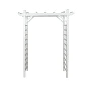 84.8 in. x 64 in. PVC Arched Arbor