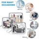 thumbnail image 4 of Transparent Toiletry Bag, Airplane Travel Kit, Waterproof PVC Makeup Bag for Travel, Flight Storage Bag, 3-pack, 4 of 5
