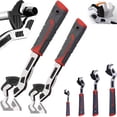 thumbnail image 3 of DTREELS Multi Function Self Locking Pipe Wrench Set Self Adjusting Wrench For Plumbing Tasks Standard And Irregular Nuts, 3 of 8