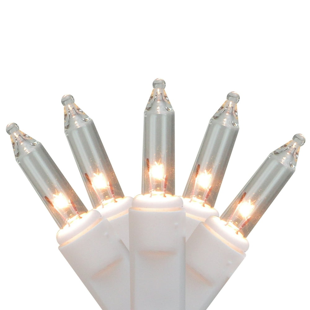 Set of 70 Clear Mini Replacement Christmas Lights with Clips for 3D