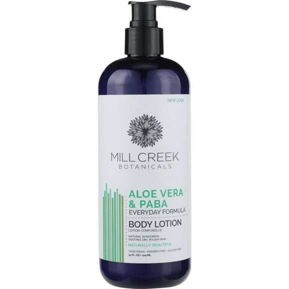 Mill Creek Aloe Vera and PABA Moisturizing Lotion, 16 fl Oz