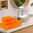 thumbnail image 2 of BELIZZI HOME Ultra Soft 3 Pack Cotton Towel Sets - 1 Pc Bath Towel 28x55 inch, 1 Pc Hand Towel 16x24 inch & 1 Pc Wash Coth 12x12 inch. For Everyday Use, Compact & Light Weight - Orange, 2 of 6