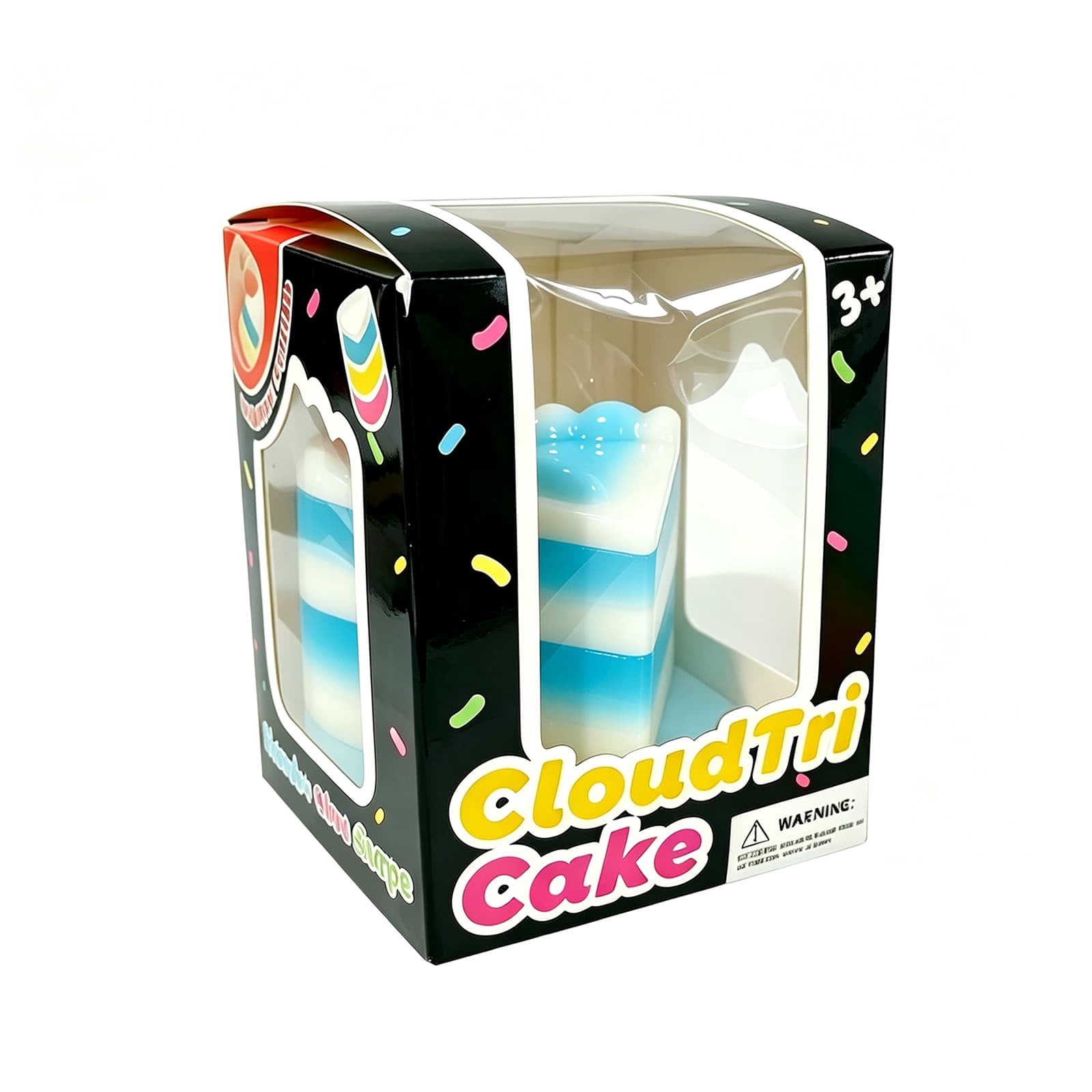 Tusihei Cake Squeeze Toys, Multi-Tiered Realistic Cake Slow Rising Fidget Squeeze, Soft Portable Stress Squeeze Ball Sensory for Party Favors Colorful