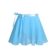 thumbnail image 4 of iEFiEL Girls Adjustable Shoulder Ballet Dance Gymnastics Leotard with Chiffon Wrap Skirt Sky Blue-A XXL, 4 of 7