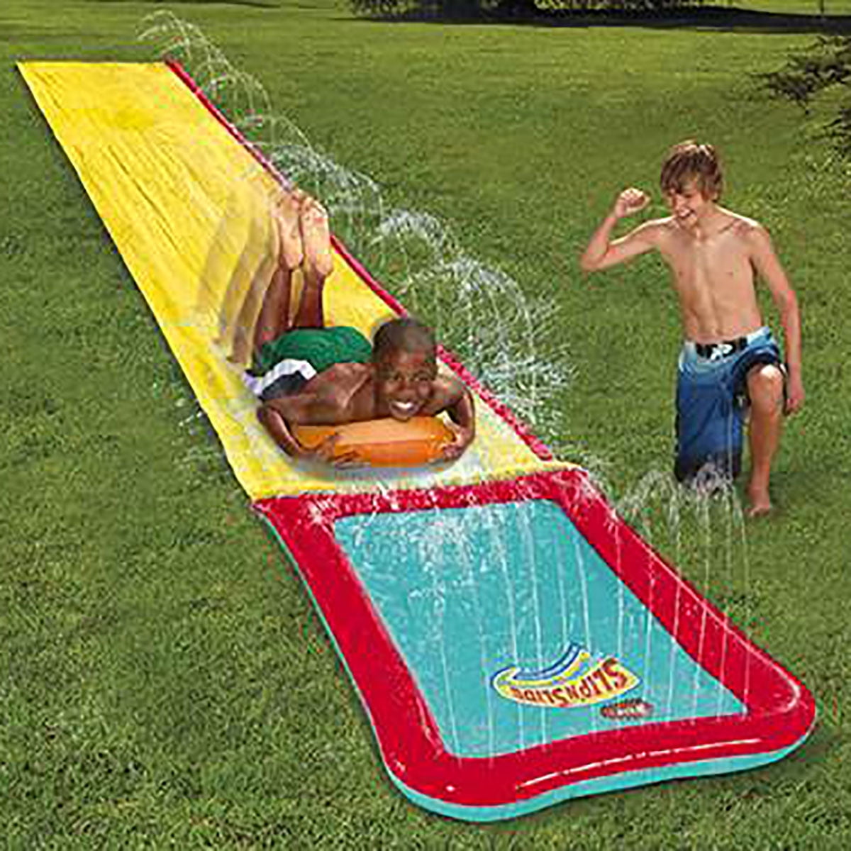 Wham-O Hydroplane XL 18 Foot Lawn Water Slide with Splash Zone and Sprayers