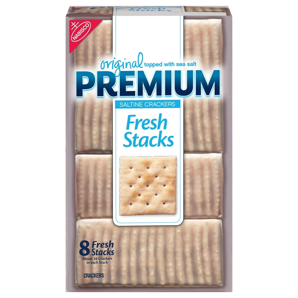 Premium Original Fresh Stacks Saltine Crackers, 13.6 oz