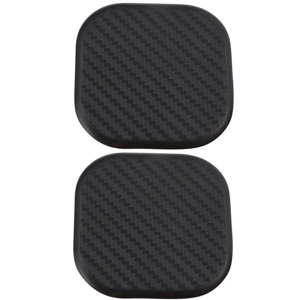 4 posavasos para coche resistentes al desgaste, prácticos, antideslizantes, para uso diario (cuadrados, negros)