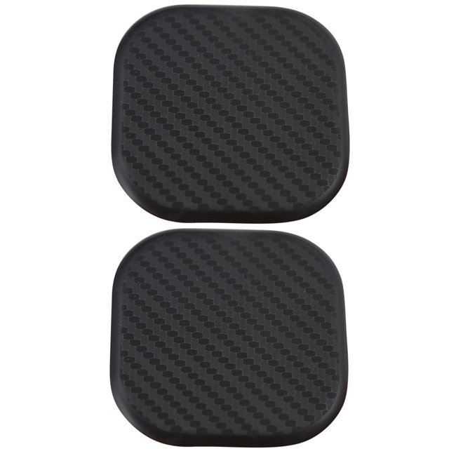 4pcs Wear-resistant Car Cup Mat Convenient Car Coasters Car Cup Holder Non-Slip Mug Mat for Daily Use (Square, Black)