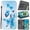 Blue Butterfly, variant on Wallet Flip Kickstand Card Holder Case for Samsung Galaxy F04 F54 F15 F23 F16 J4 J6 Plus J2 Core Protective Cover