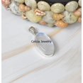 thumbnail image 4 of Pure 925 Sterling Silver Pendant For Women Men, Genuine Oval Rainbow Moonstone Gemstone Unique Handcrafted June Birthstone Jewelry, 4 of 4