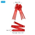 thumbnail image 2 of Uxcell 8" Gift Wrapping Pull Bow Large Pull Bows Flower Ribbon Bows Red 10 Pack, 2 of 6