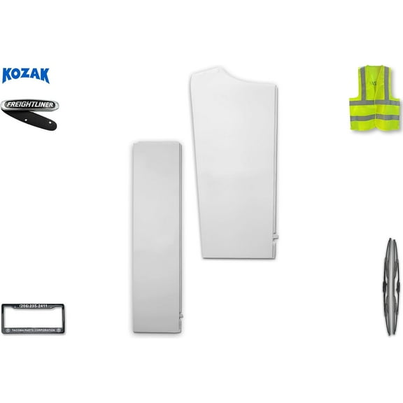 Kozak Cab Cabin Upper and Lower Sleeper Fairing Set for Left Side for Freightliner Cascadia 2008-2016