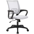 thumbnail image 1 of Silla de oficina BestOffice ergonómica con respaldo medio, giratoria, blanca, 1 of 8