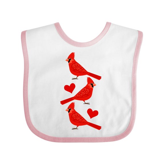 Inktastic Cardinal Cute Bird Watching Boys or Girls Baby Bib