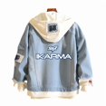 thumbnail image 1 of Chaqueta vaquera con capucha Stray Kids Karma Studio Album Letter, 1 of 1