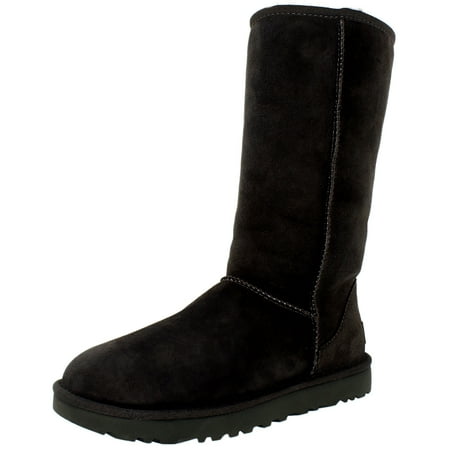 - Ugg Women's Classic Tall II Leather Grey Mid-Calf Suede Boot - 7M