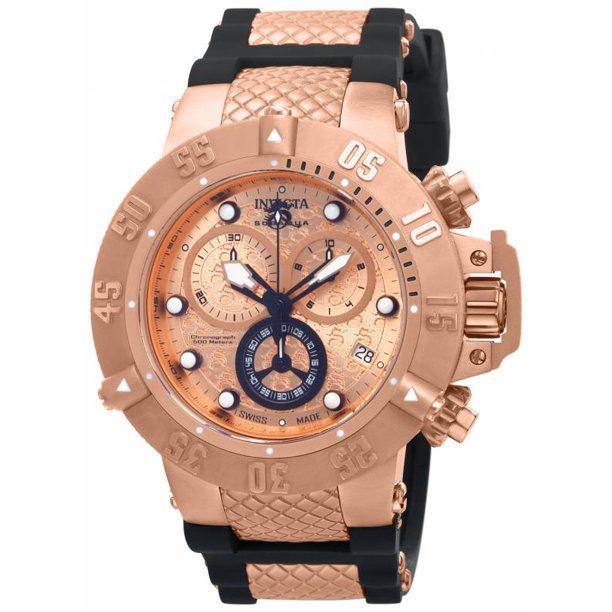 Invicta - Invicta Men's 15806 Subaqua Quartz Chronograph Rose Gold Dial ...