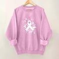 thumbnail image 2 of Womens Sweaters For Women Breast Cancer Awareness Ribbon Graphic Long Sleeve Shirt Support Top Lightweight Soft Polyester 1Pc L Fall Sweaters For Women, 2 of 4