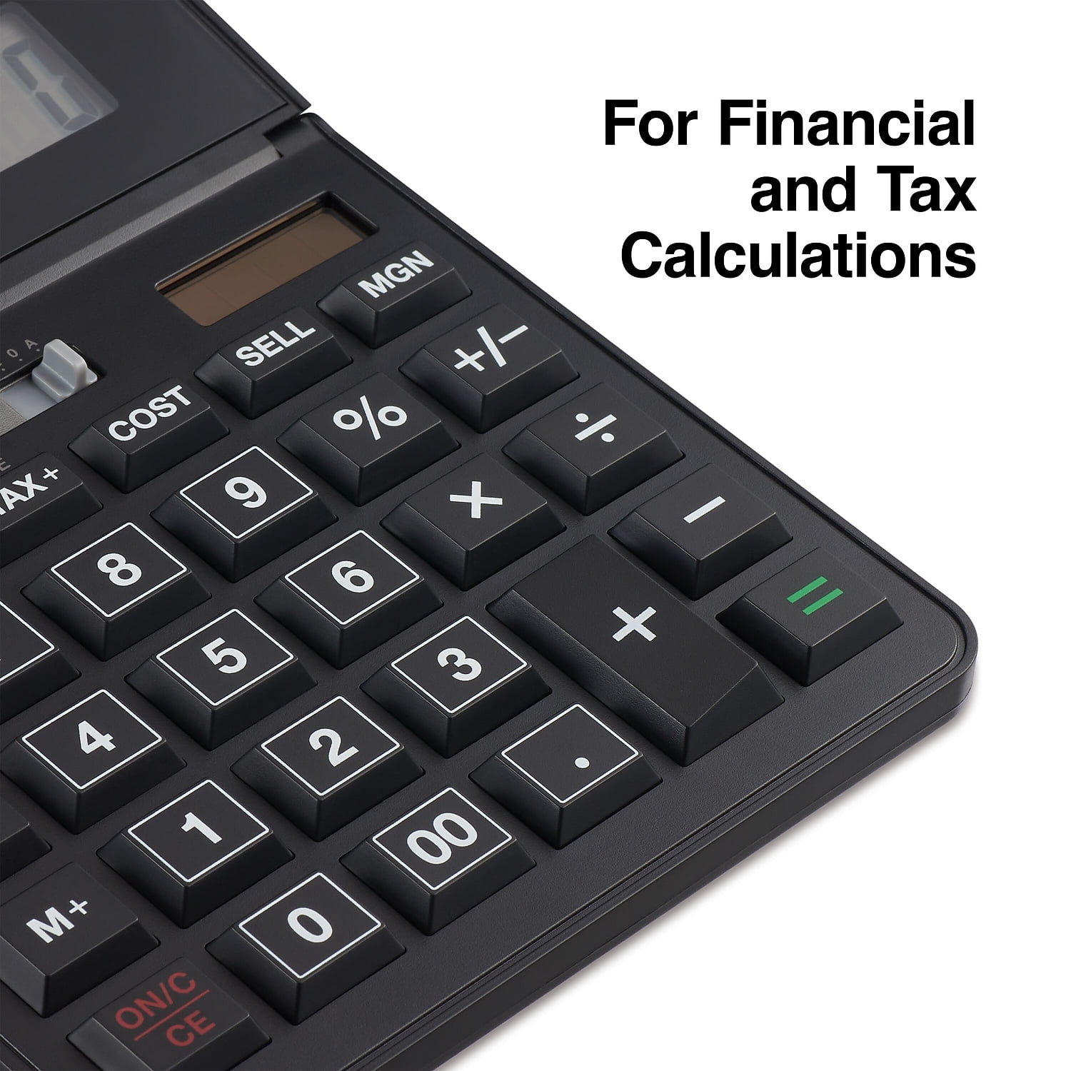Staples 12-Digit Solar and Battery Basic Calculator Black 2/Pack ST290-CCVS