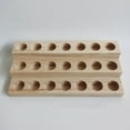 thumbnail image 2 of 21 Holes Wooden Essential Oil Storage Rack 3 Tiers Tray Container Display Holder, 2 of 8