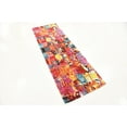 thumbnail image 2 of Unique Loom Lyon Collection Tapis de Course Abstrait Moderne, 2 x 6 Pieds, Multi/bleu, 2 of 5