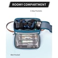 thumbnail image 6 of WANDF Large Toiletry Bag for Men,Toiletry Bag Travel with 10 Securing Band,Water-Resistant Wide Opening Dopp Kit Shave Bag with Wet Pocket,Cosmetic Organizer Makeup Bag(Cyan-A), 6 of 9