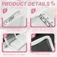 thumbnail image 3 of Álbum de Tarjetas Photocard A7, Libro de Portatarjetas KPop Transparente, Álbum de Tarjetas de Foto Kpop Coreano con 25 Pcs Internos (50 Ranuras para Tarjetas), Blanco, 3 of 7