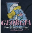 thumbnail image 2 of Georgia GA Southern Belle Smurfette Zip Hoodie Sweatshirt Women Brisco Brands S, 2 of 6