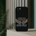 thumbnail image 4 of DistinctInk Tough Case for Apple iPhone 15 (6.1" Screen), Compatible with MagSafe Charging - Spead Your Wings And Fly, 4 of 6