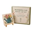 thumbnail image 2 of Watering Can Wildflower Mosaic Art DIY Kit for Adult Beginners,3.5in Handmade Glass Tile Mosaic Craft Set With Wooden Display Stand,Garden Floral Tabletop Decor Art Kit, 2 of 5