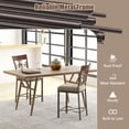 thumbnail image 7 of Resenkos Set of 2 25 inches Bar Stools with Rust-proof Metal Frame and Soft Sponge Seat-Brown, Bar Height Stools, Bar Stools for Kitchen Island for Kitchen, Dining Room, 7 of 7