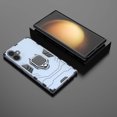 thumbnail image 3 of Heavy Duty Case For iPhone 16 Armor Phone Case with Metal Ring Hidden Kickstand, Military Grade Shockproof Rugged Protective Cover for For iPhone 16,Navy, 3 of 7
