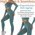 thumbnail image 3 of FITVALEN Womens Seamless Leggings High Waisted Workout Tight Leggings Gym Yoga Pants Tummy Control, 3 of 6