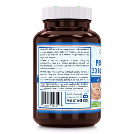 Pure Naturals Probiotic 30 Billion 60 VCaps