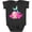 Retro Heather Smoke, variant on Inktastic Cute Mermaid, Pink Hair, Green Tail Girls Baby Bodysuit
