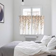 thumbnail image 3 of Eucalyptus Leaves Kitchen Curtains Window Panels, Khaki Summer Botanical Weeping Insulated Window Treatment Curtain, Grommet Curtains for Bedroom/Living Room/Bathroom, 2 Piece 52"Wx63"L, 3 of 8