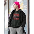 thumbnail image 2 of Destroyed World Techno Style Hoodie Women -Image by Shutterstock, Female Medium, 2 of 4