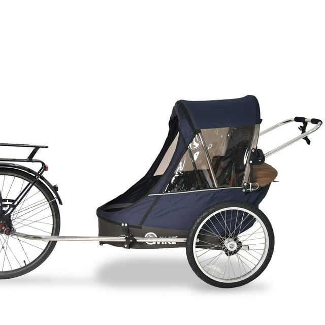 Wike Premium Remorque pour Vélo pour Enfants Double - Inclut Poussette et Trousse de Jogging
