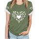 thumbnail image 1 of Tops Y Blusas de las Mujeres Estampadas Cuello Redondo Manga Corta, Poliéster Casual Top para Diario, Fiesta Y Todas las Estaciones, 1 of 8