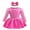 C, variant on Baby Girl Princess Romper Costume Female Belle Aurora Outfit with Headband, Toddler Size for 3-18 Month