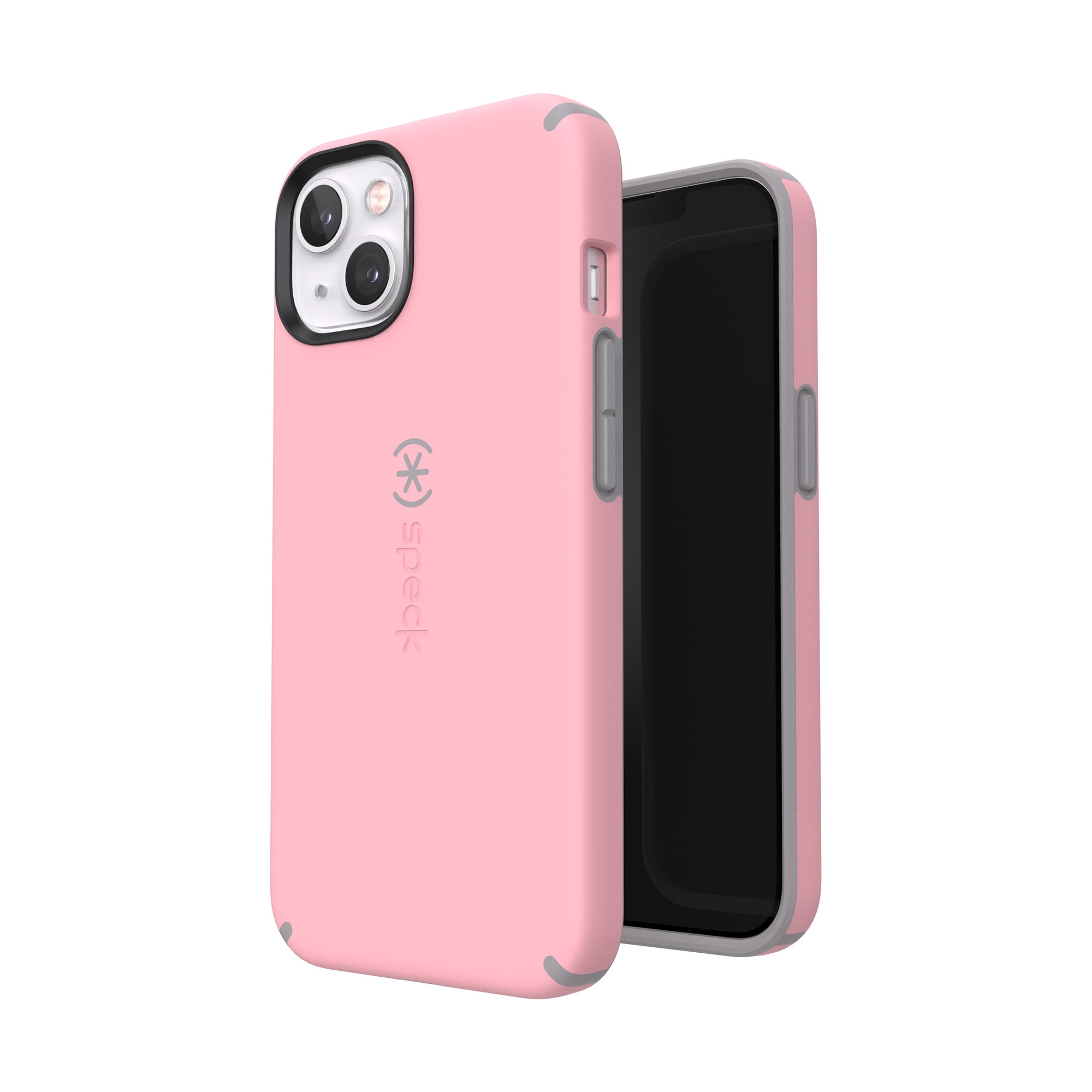 Speck Candyshell Pro for iPhone 13 Phone Case in Rosy Pink and Cathedral Gray