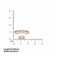 thumbnail image 6 of Auory Emerald Cut Moissanite Stackable Solitaire Ring Set in White Gold Plated for Women, 6 of 10