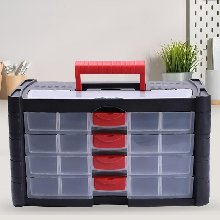 Windfall Stackable Plastic Small Parts Container Box Shelf Screw