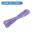 thumbnail image 2 of Uxcell Twisted Cord Trim 5 Yard 0.2 inch 3-Ply Twine Braided Rope Shiny Thread String for Craft Gift Bag Curtain Light Purple, 2 of 7