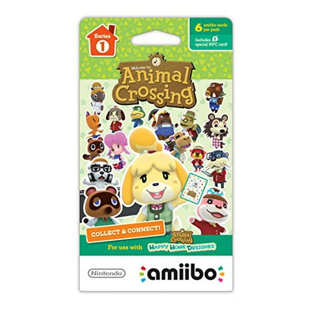 Cartes Amiibo Nintendo Animal Crossing - Série 1 - Lot de 6 cartes